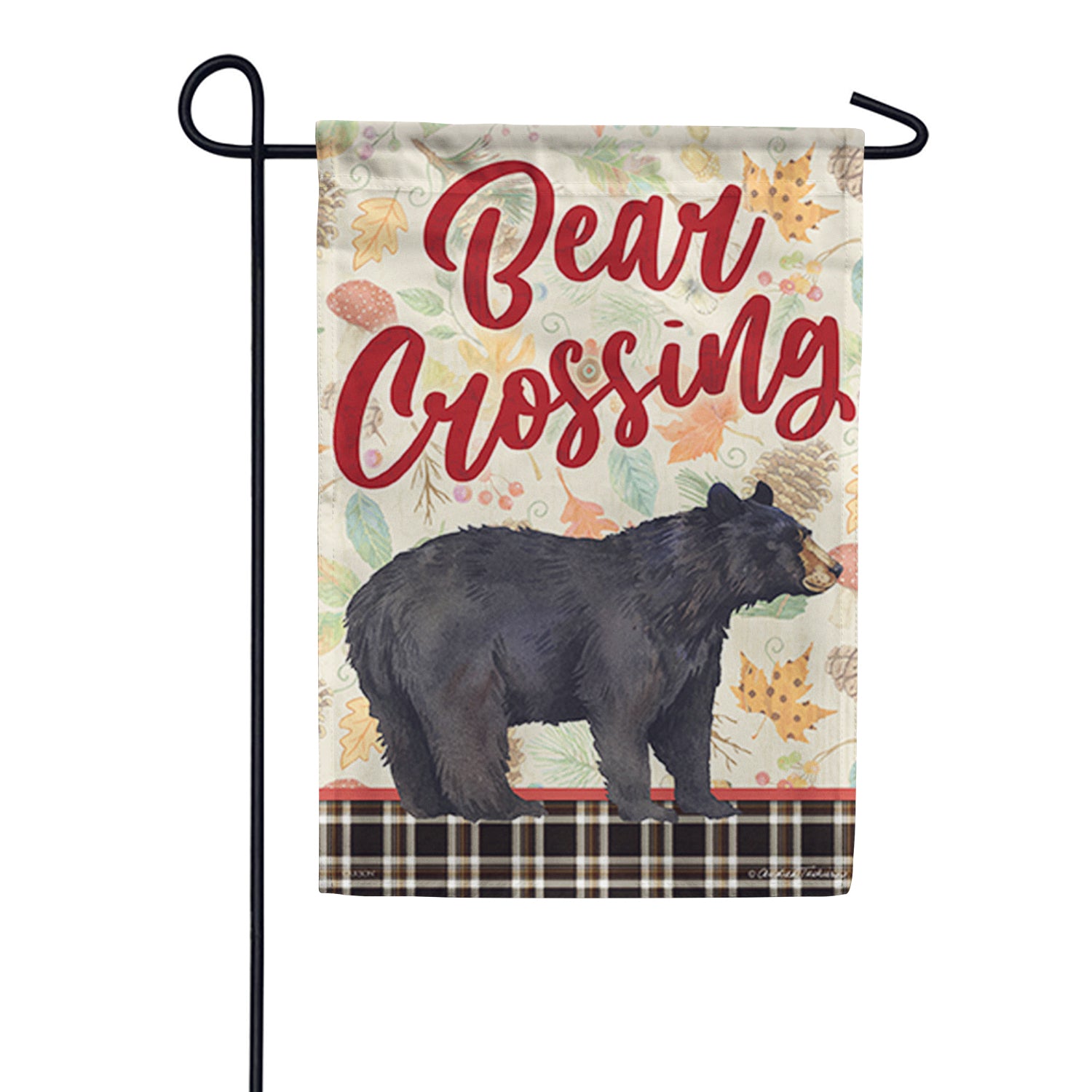 Black Bear DuraSoft Garden Flag