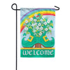 Shamrock Shoes Double Sided Garden Flag