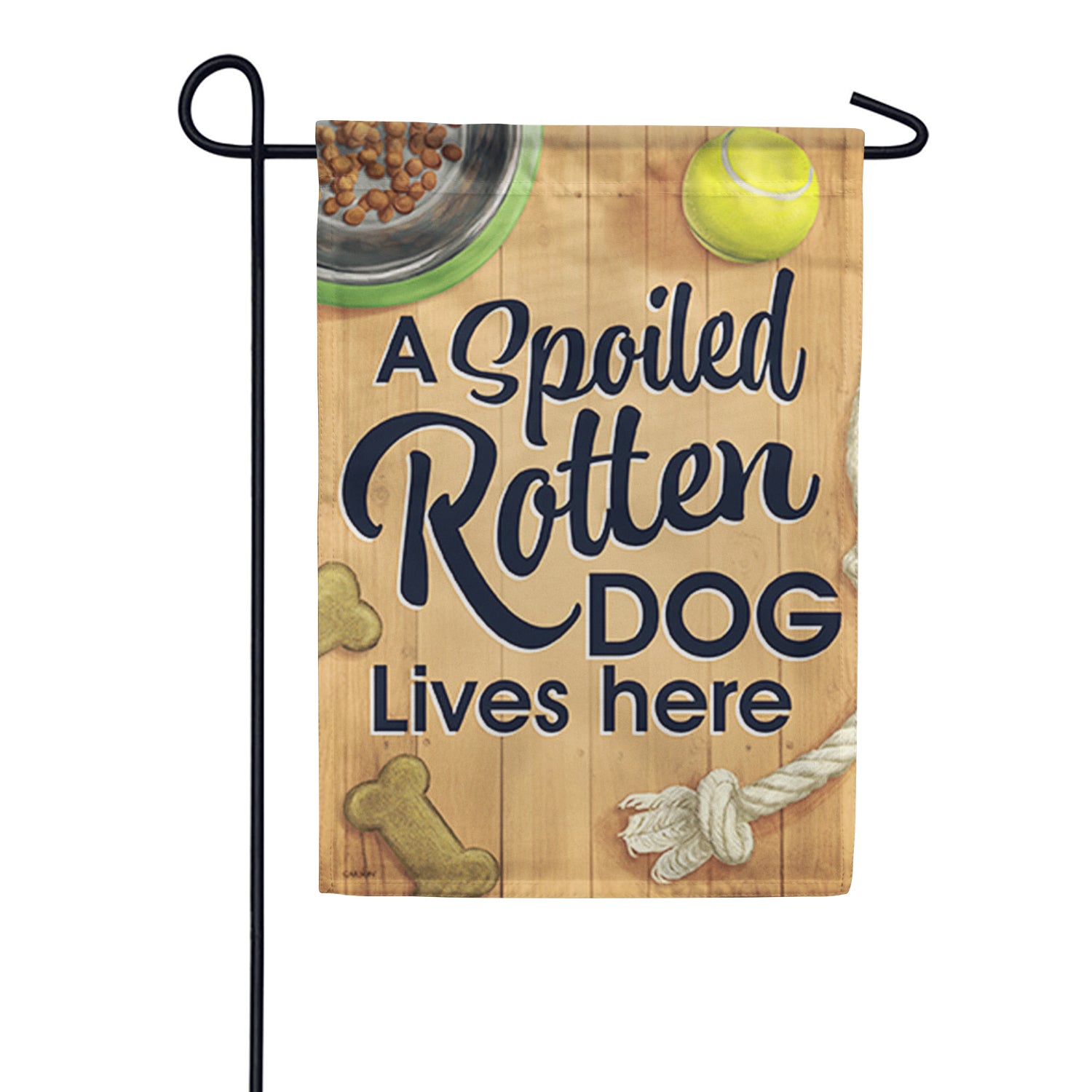 Spoiled Dog Garden Flag