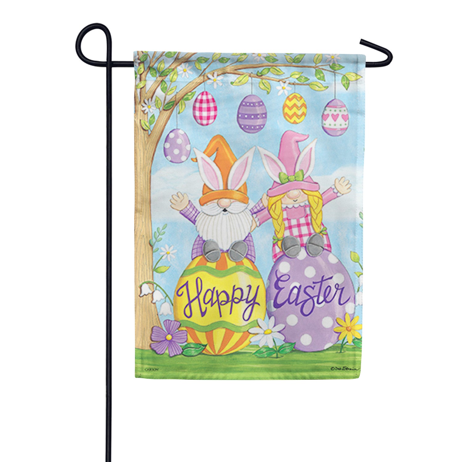 Easter Gnomes Garden Flag