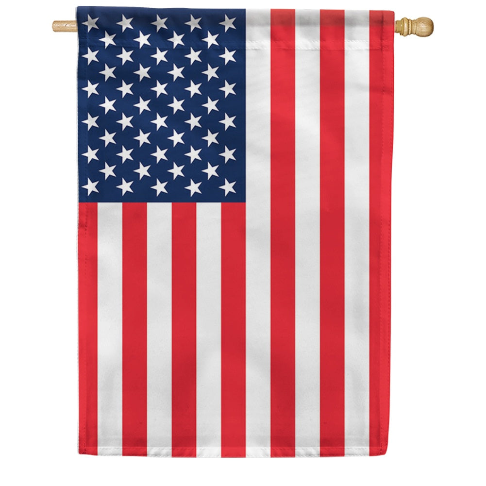 American Flag Double Sided House Flag