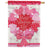 Valentine Wreath Double Sided House Flag