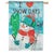 Snow Days Snowman House Flag