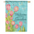 Tulips & Butterflies Dura Soft Double Sided House Flag