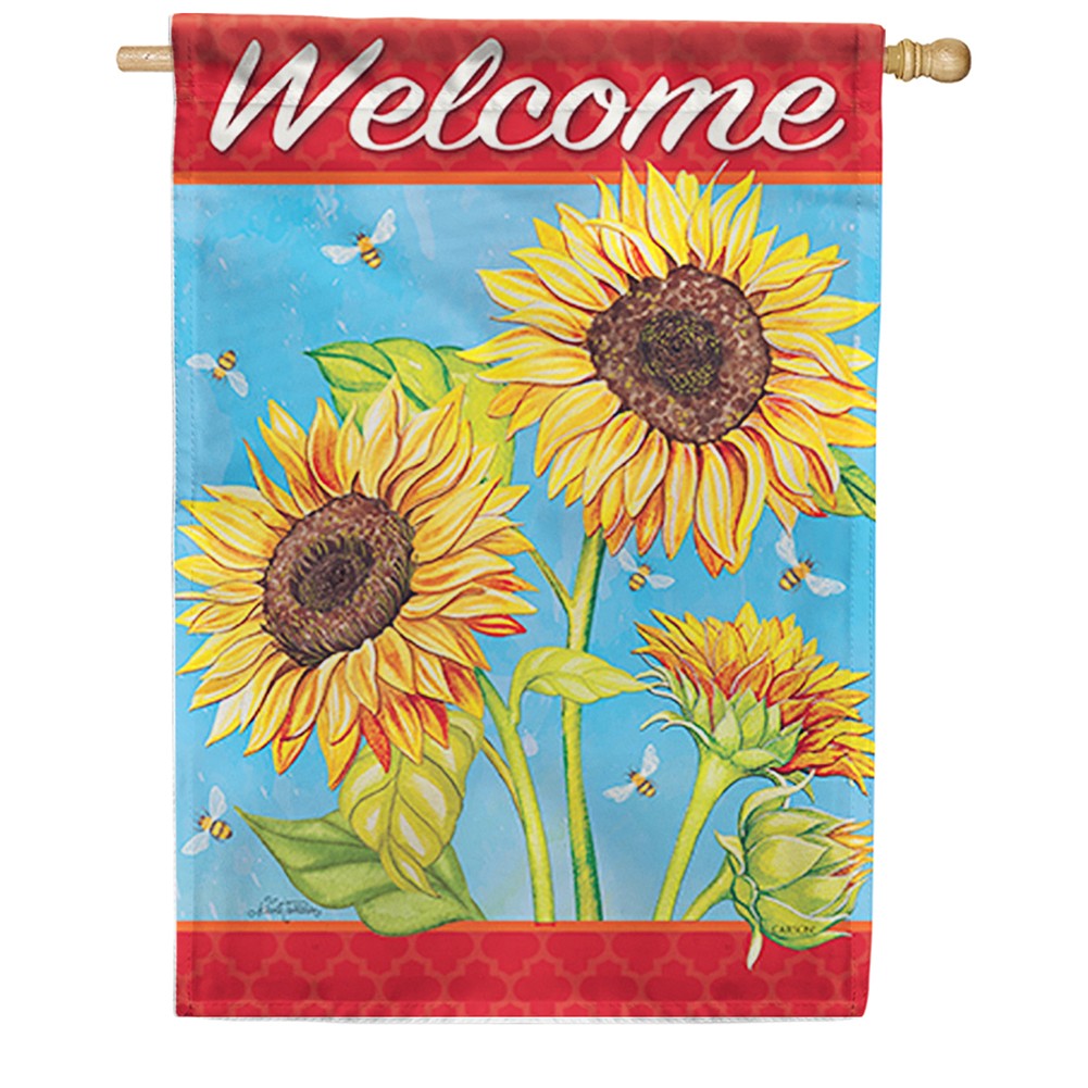 Sunflower Field Dura Soft Double Sided House Flag