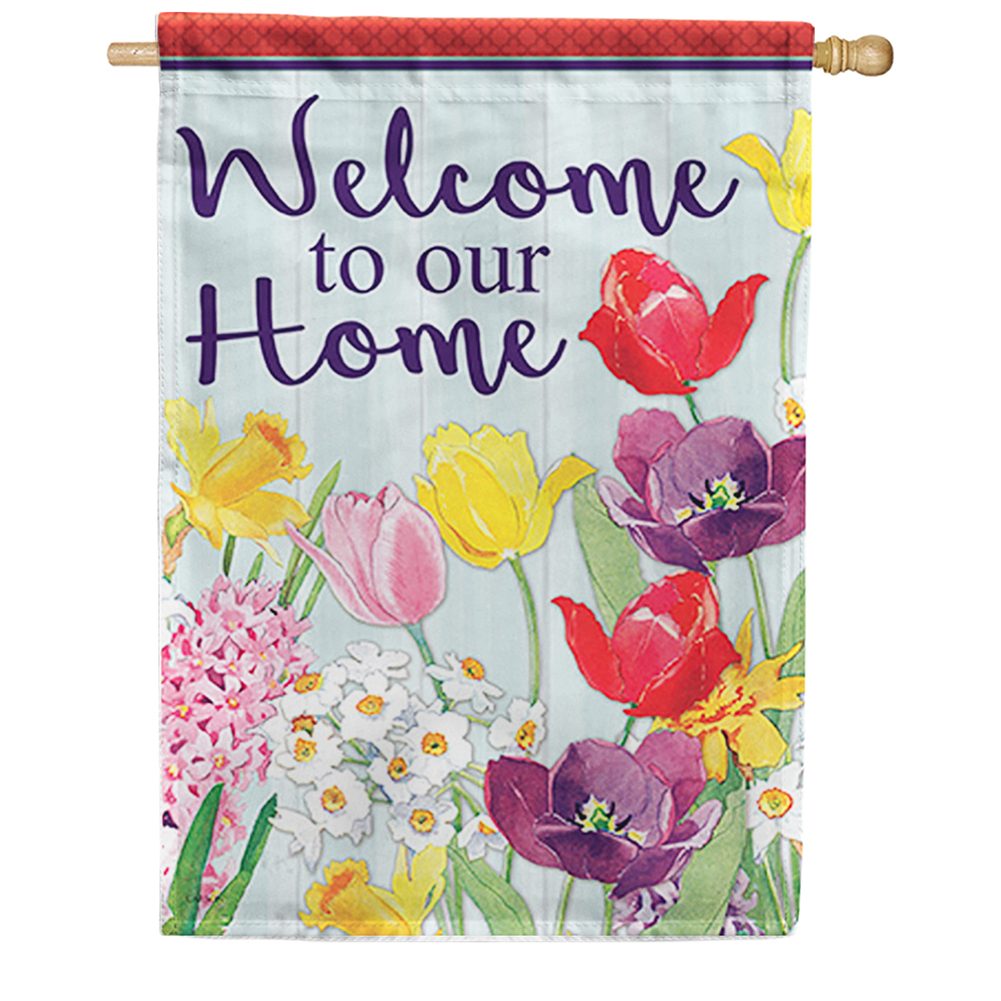 Easter Floral Dura Soft Double Sided House Flag