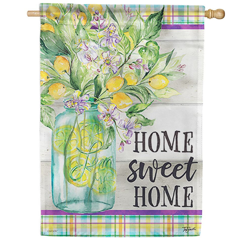 Home Sweet Lemons Dura Soft Double Sided House Flag