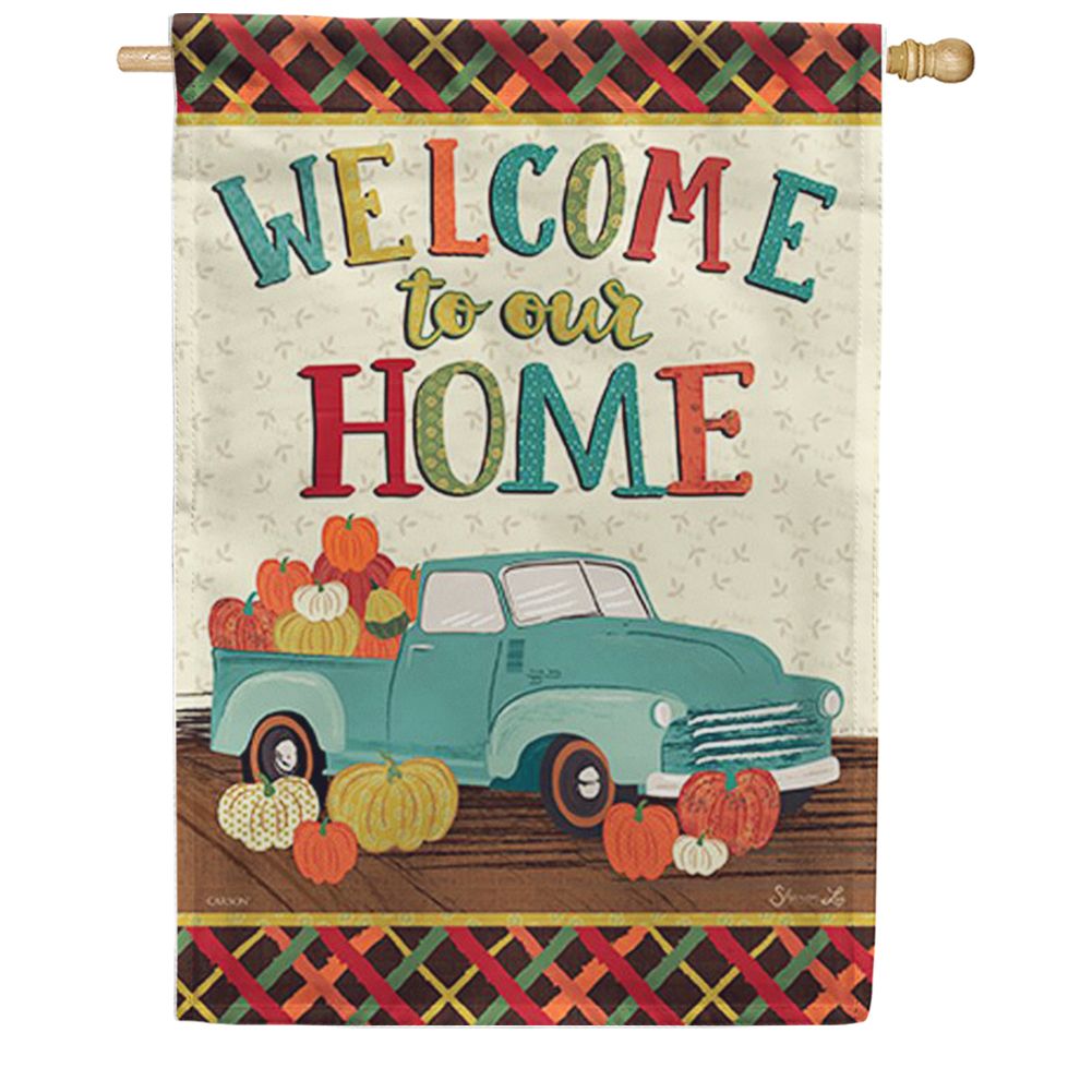 Vintage Autumn Double Sided House Flag