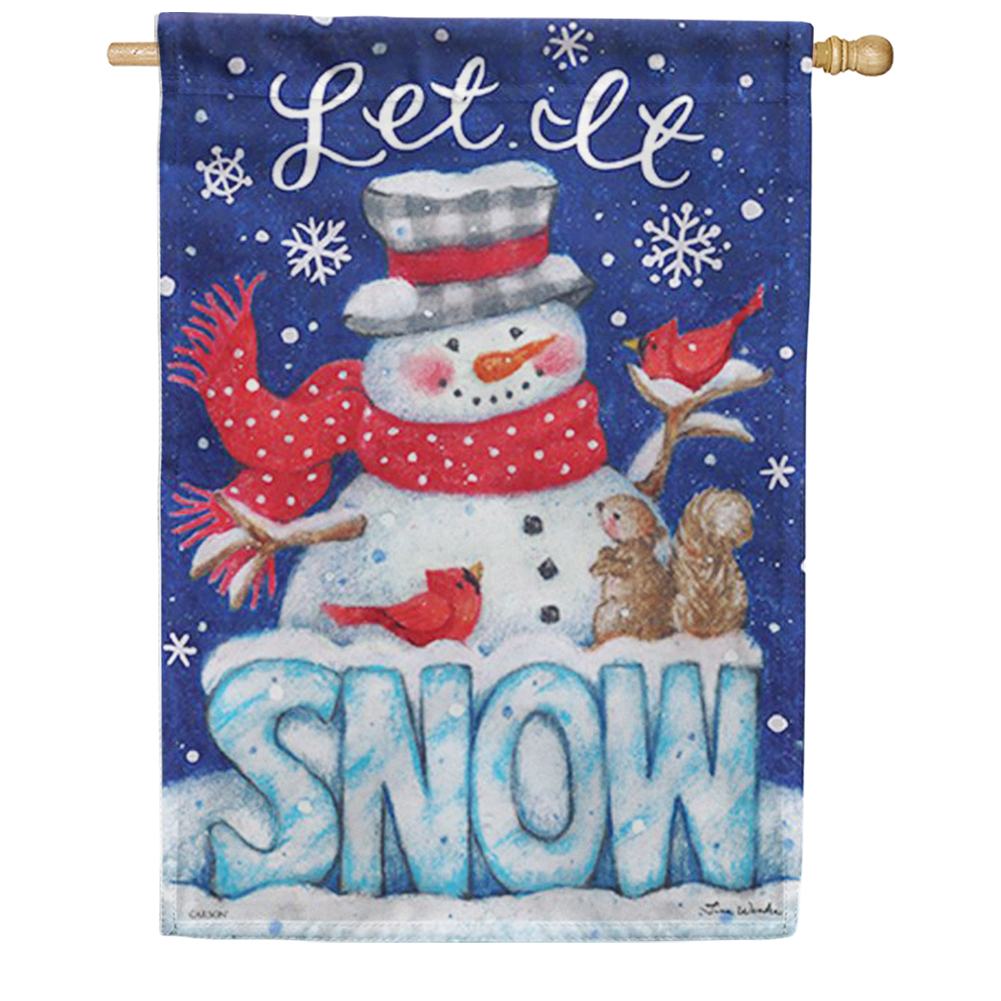 Winter Snow Double Sided House Flag