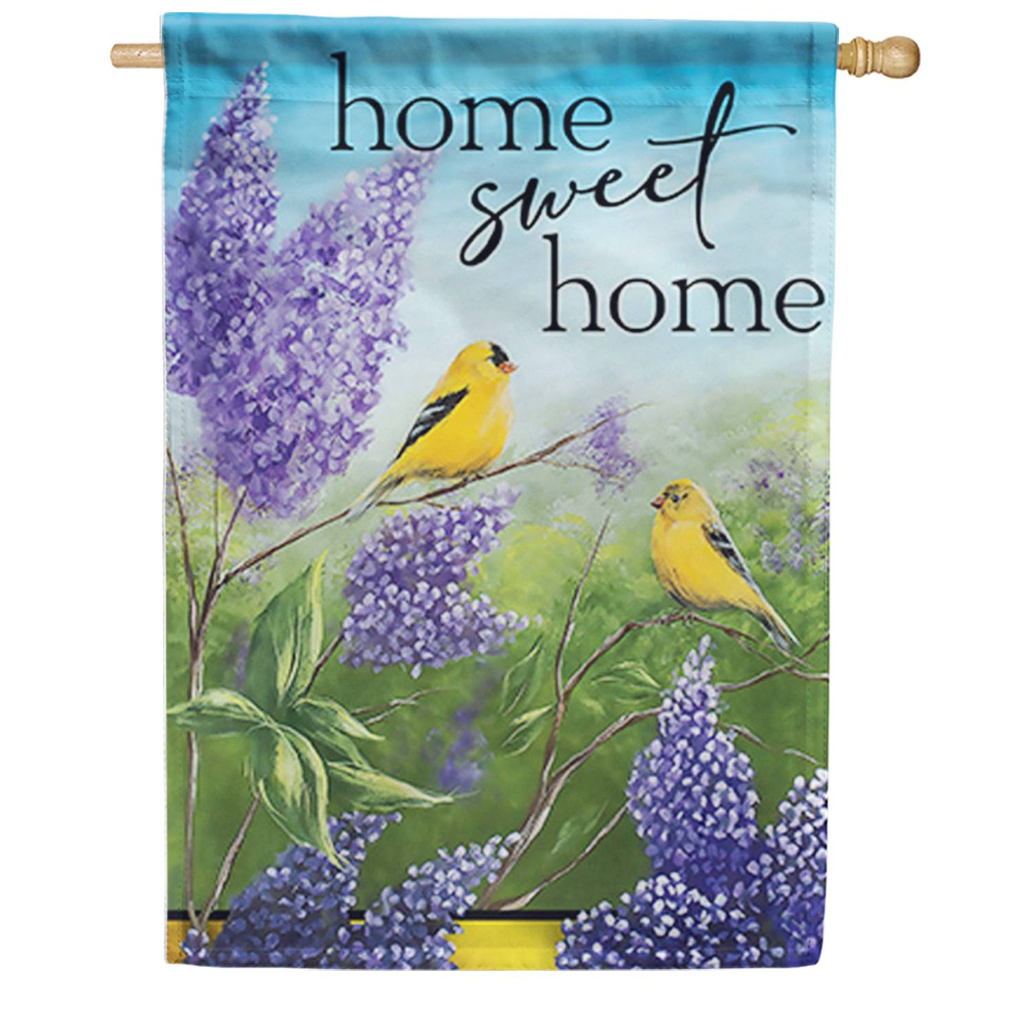 Garden Goldfinch House Flag