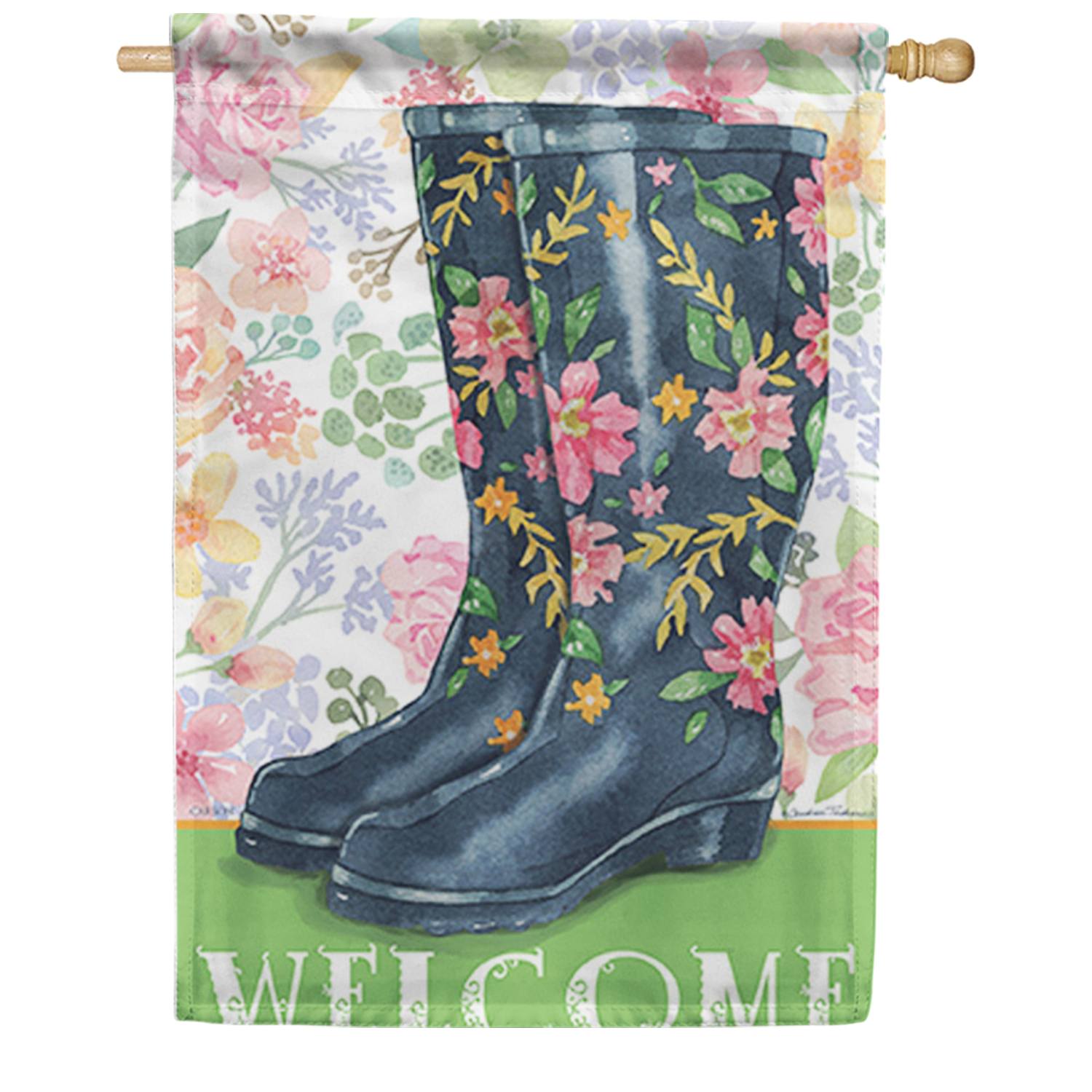 Welcome Boots House Flag