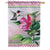 Hibiscus Hummingbird House Flag