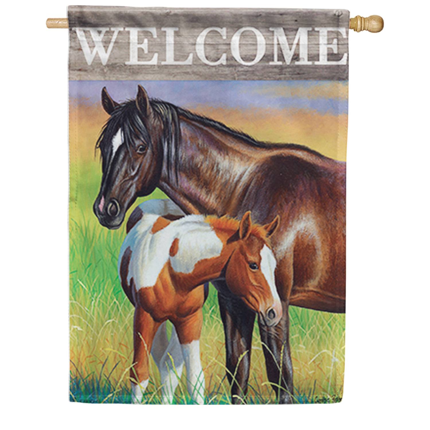 Mare & Foal House Flag