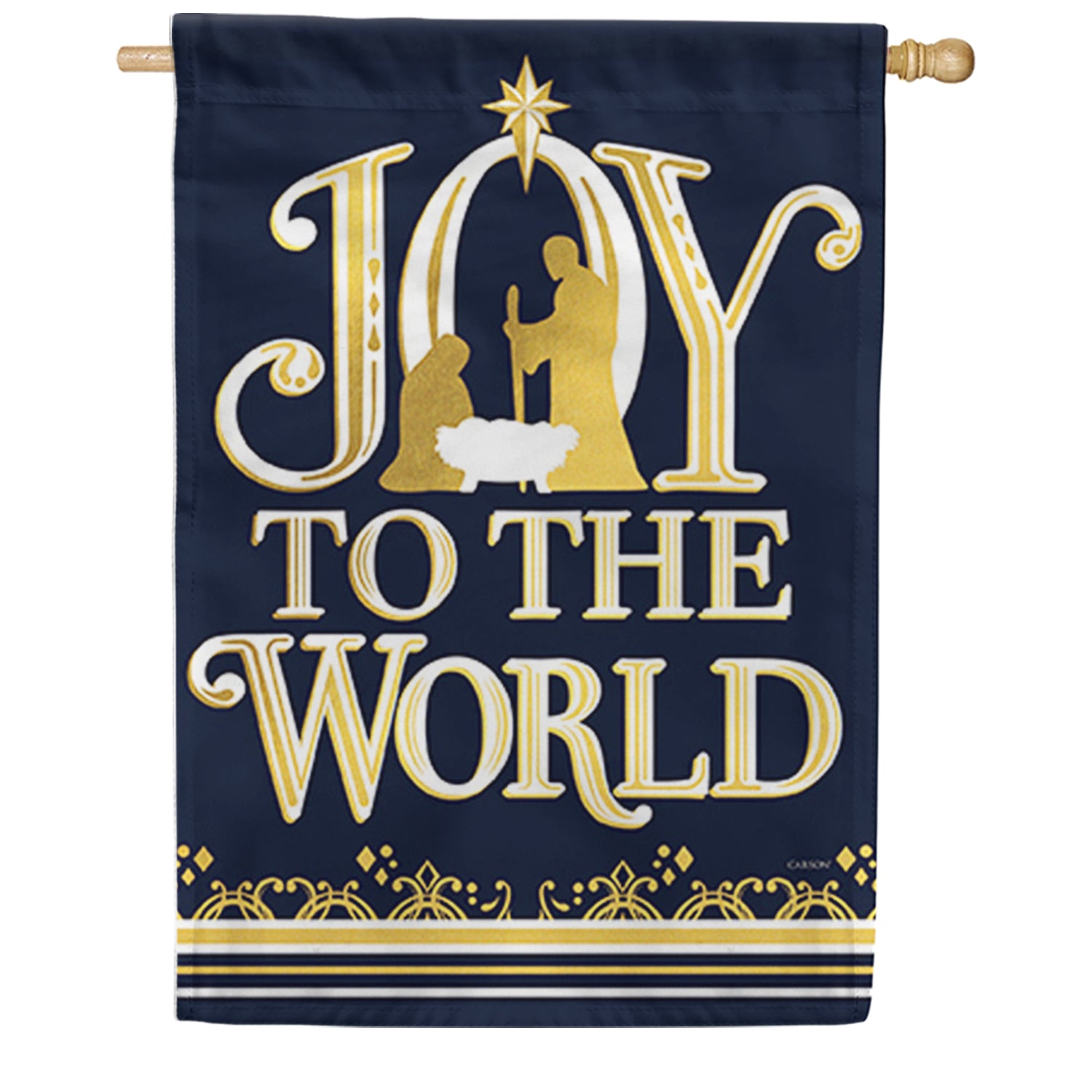 Carson Joy to the World House Flag