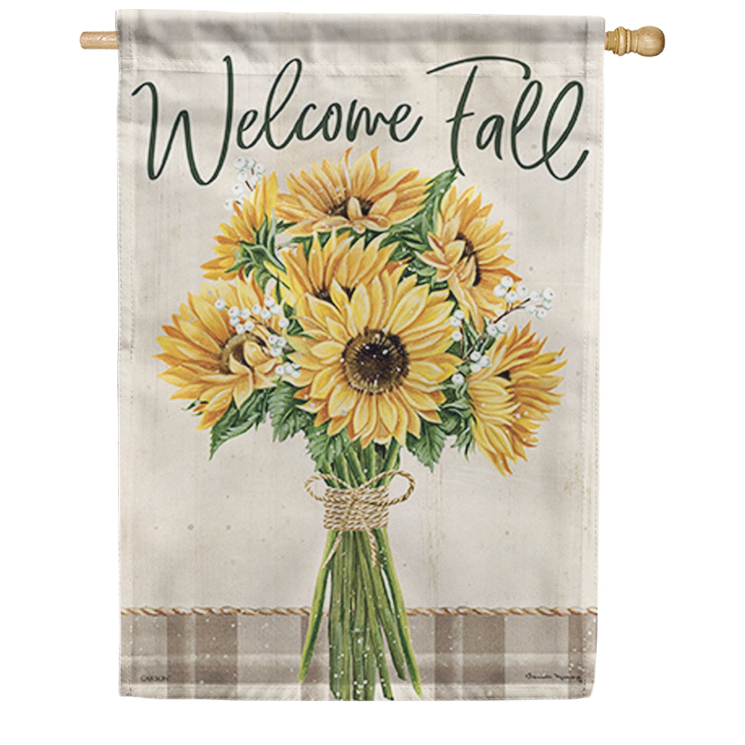 Autumn Bouquet Welcome House Flag