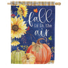 Navy Fall House Flag