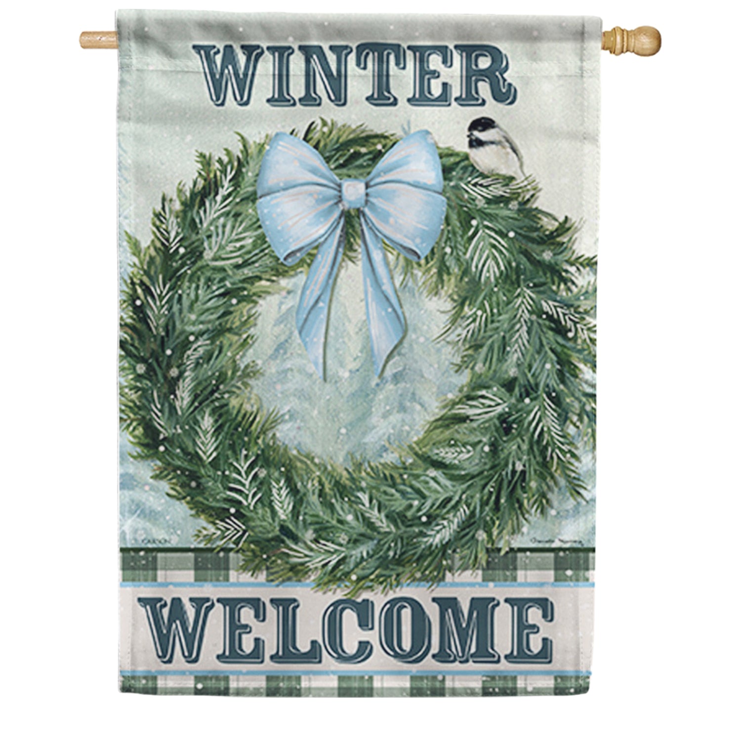 Winter Magic House Flag