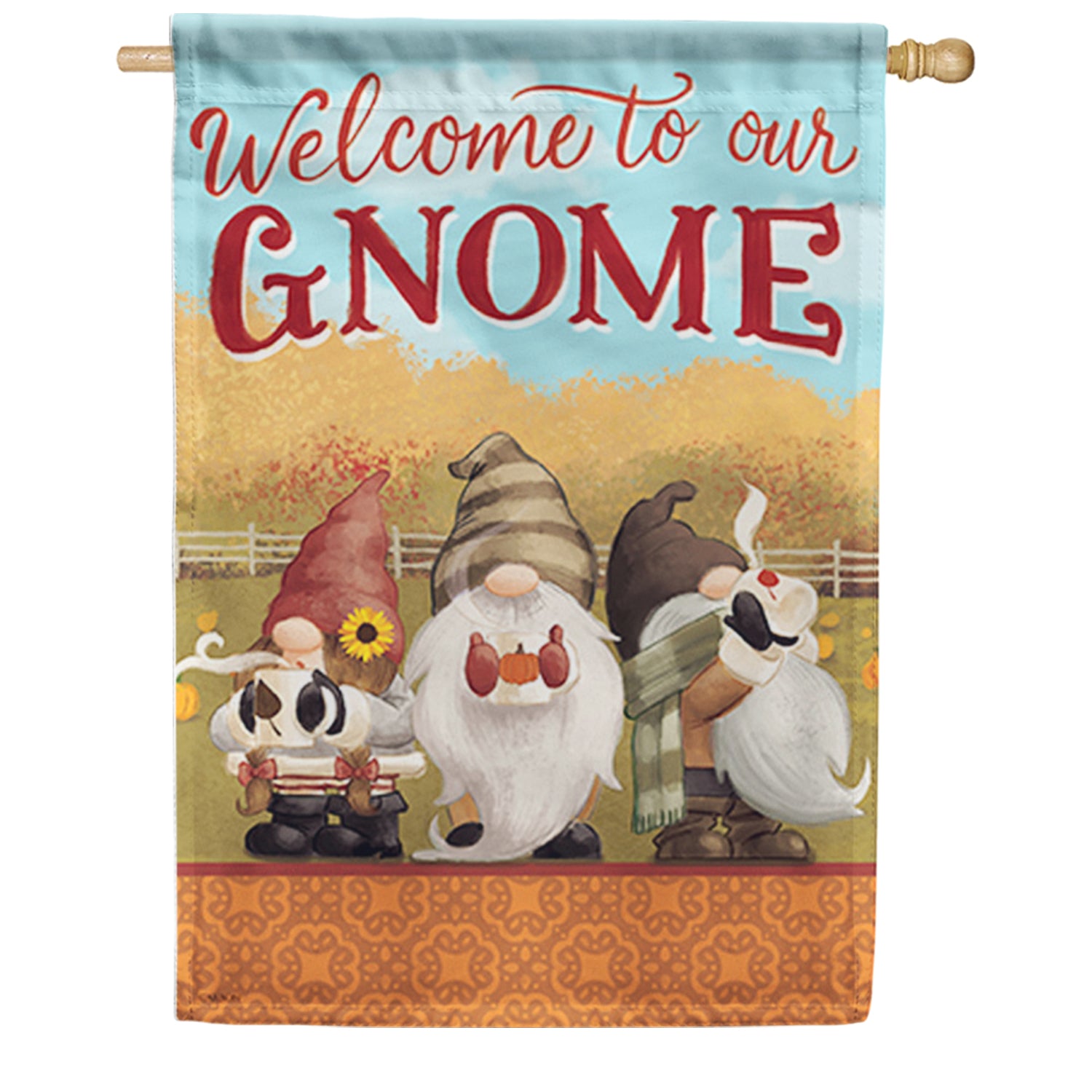 Our Gnome House Flag