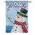 Carson Welcome Snowman House Flag