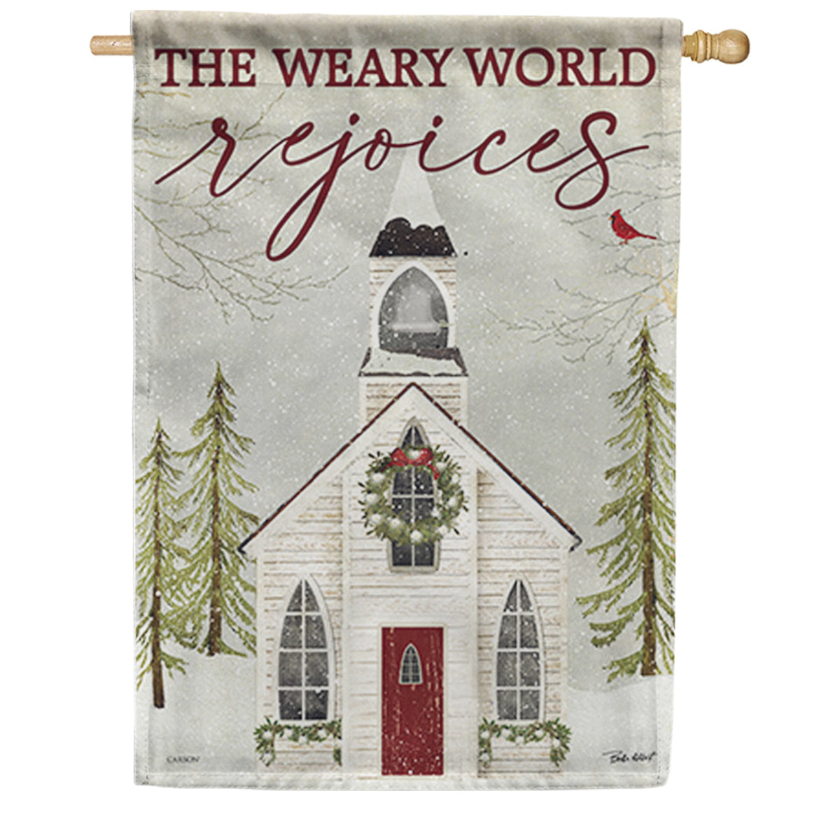 The World Rejoices House Flag