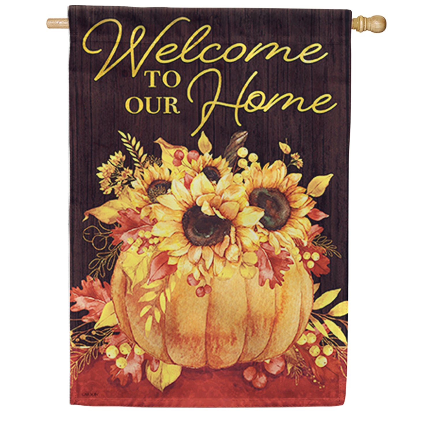 Sunflowers & Pumpkins House Flag