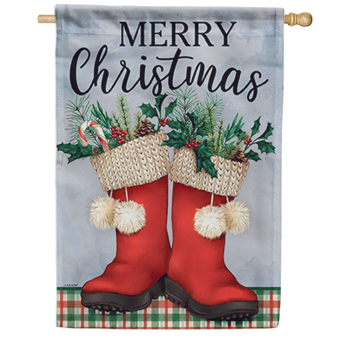 Carson Santa Boots House Flag