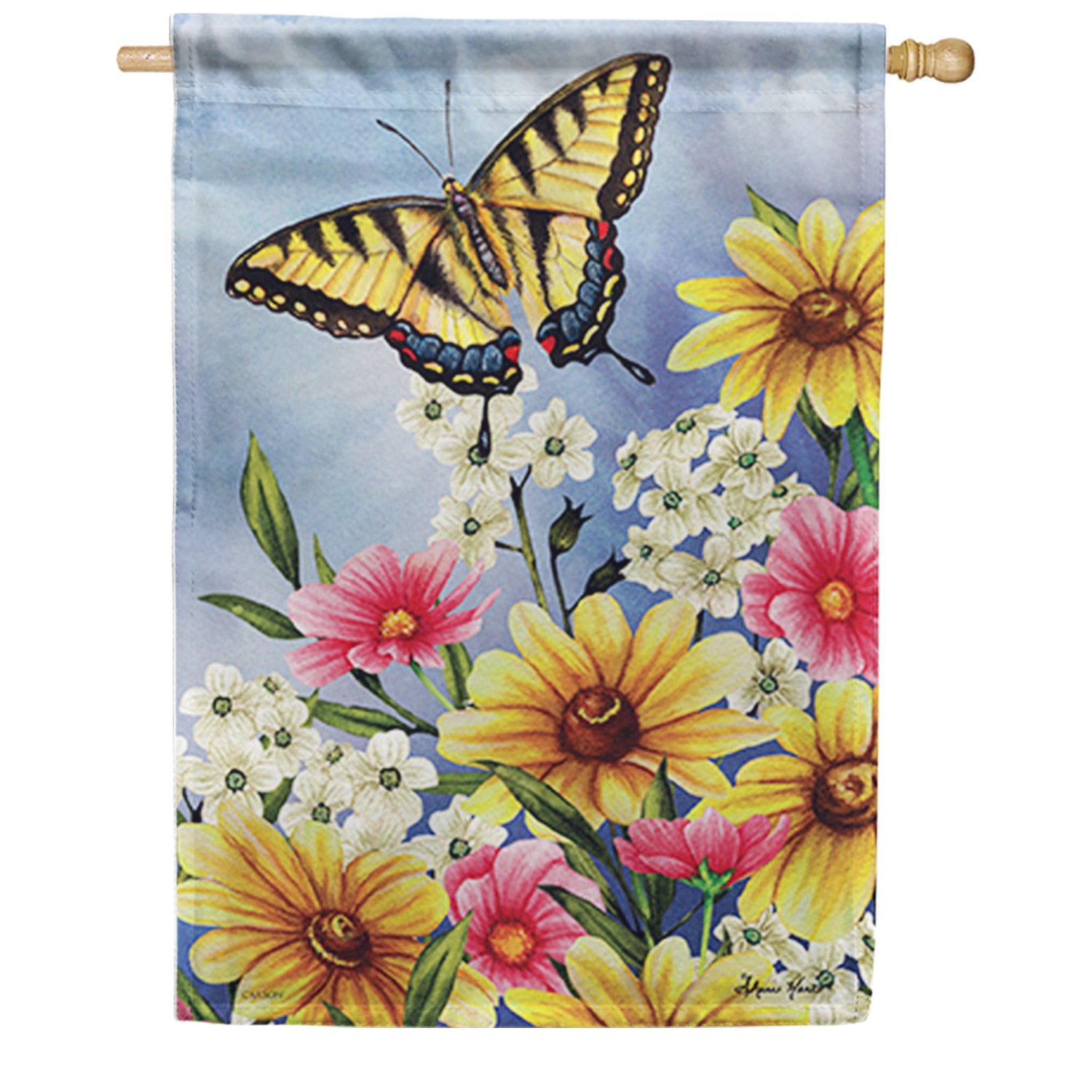 Summer Swallowtail House Flag