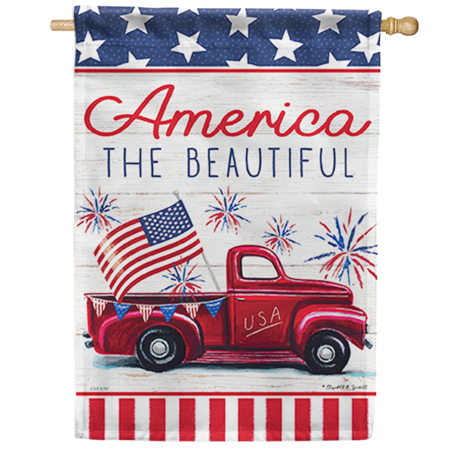 America Truck House Flag