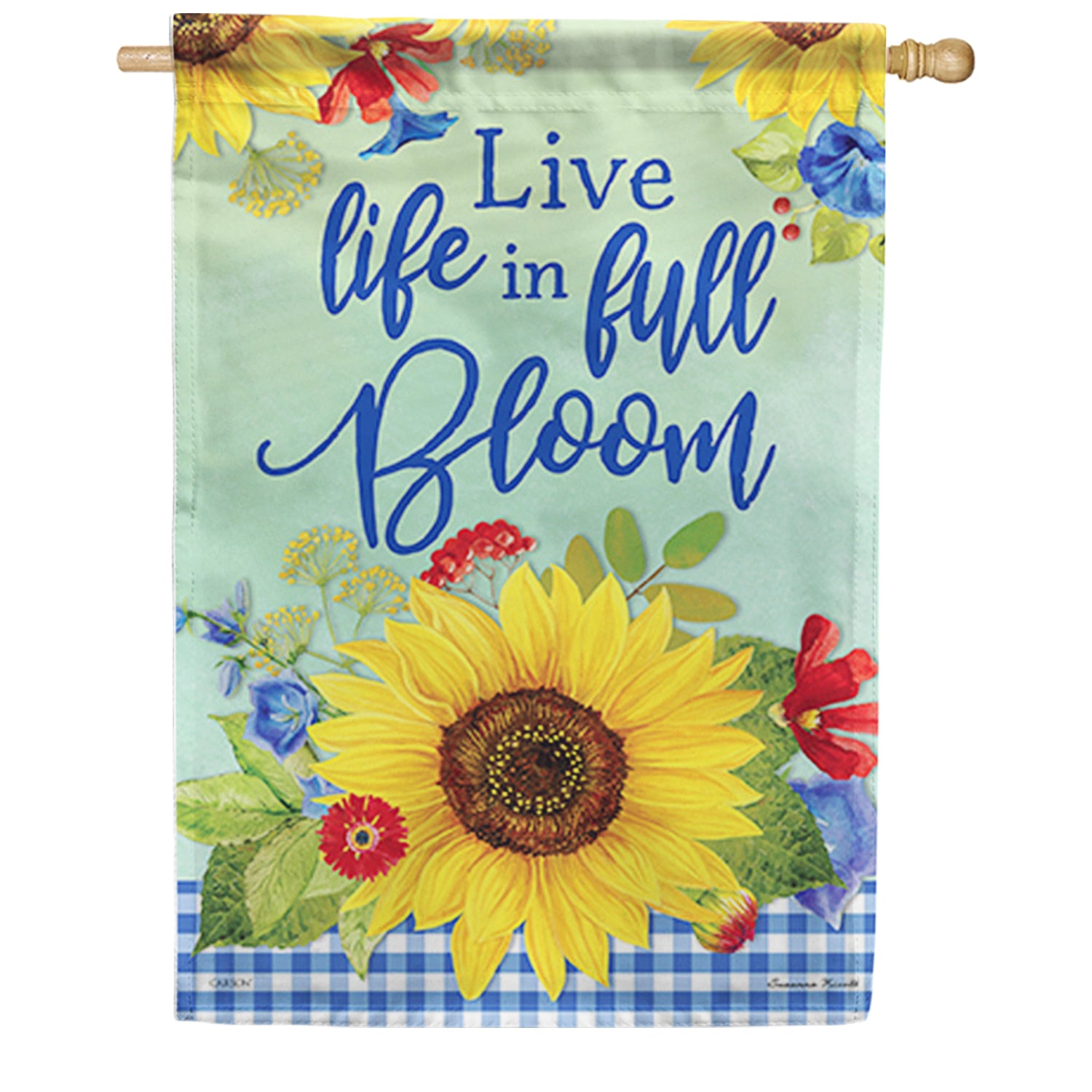 Live Life House Flag