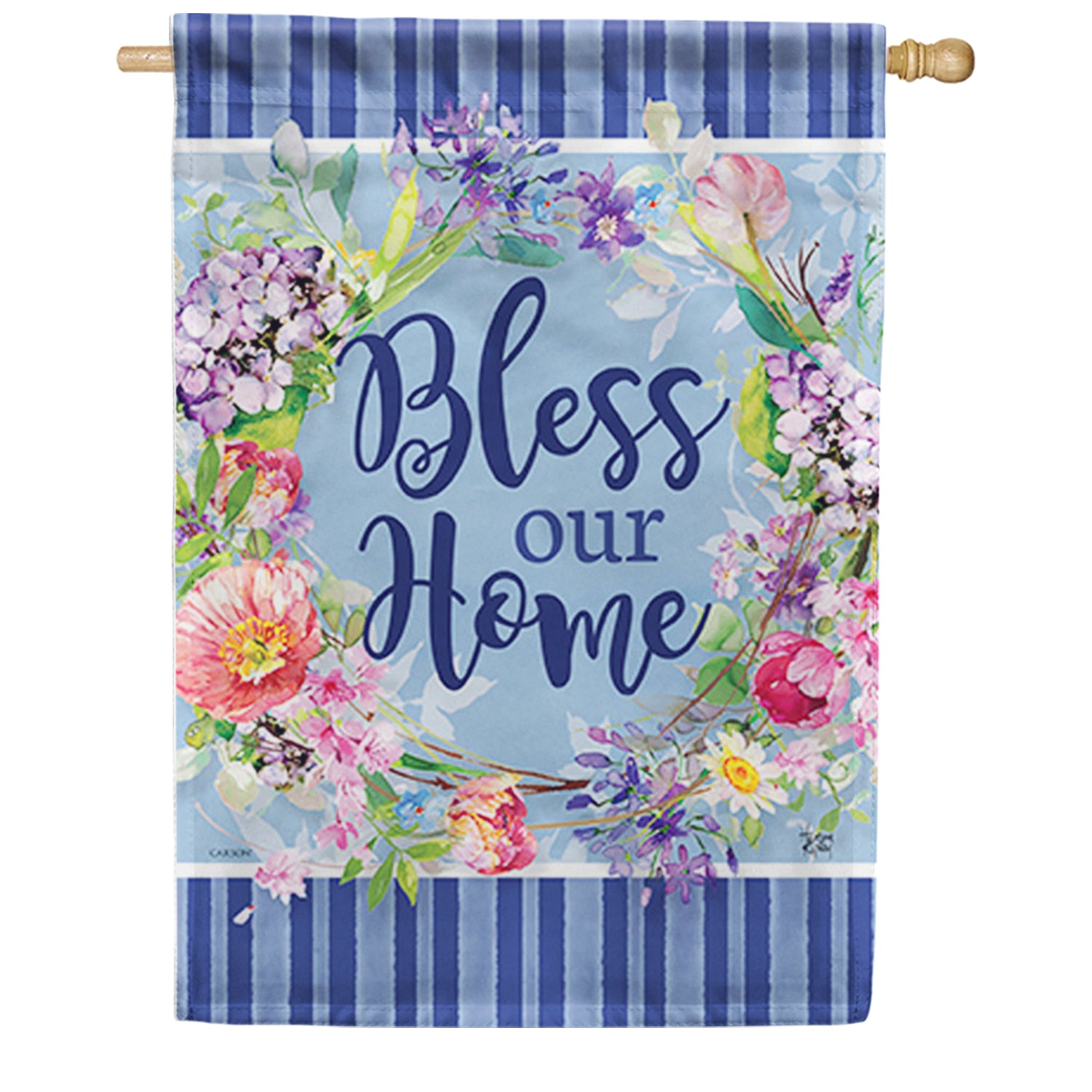 Summer Wreath House Flag