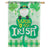 Irish Gnome Lucky House Flag