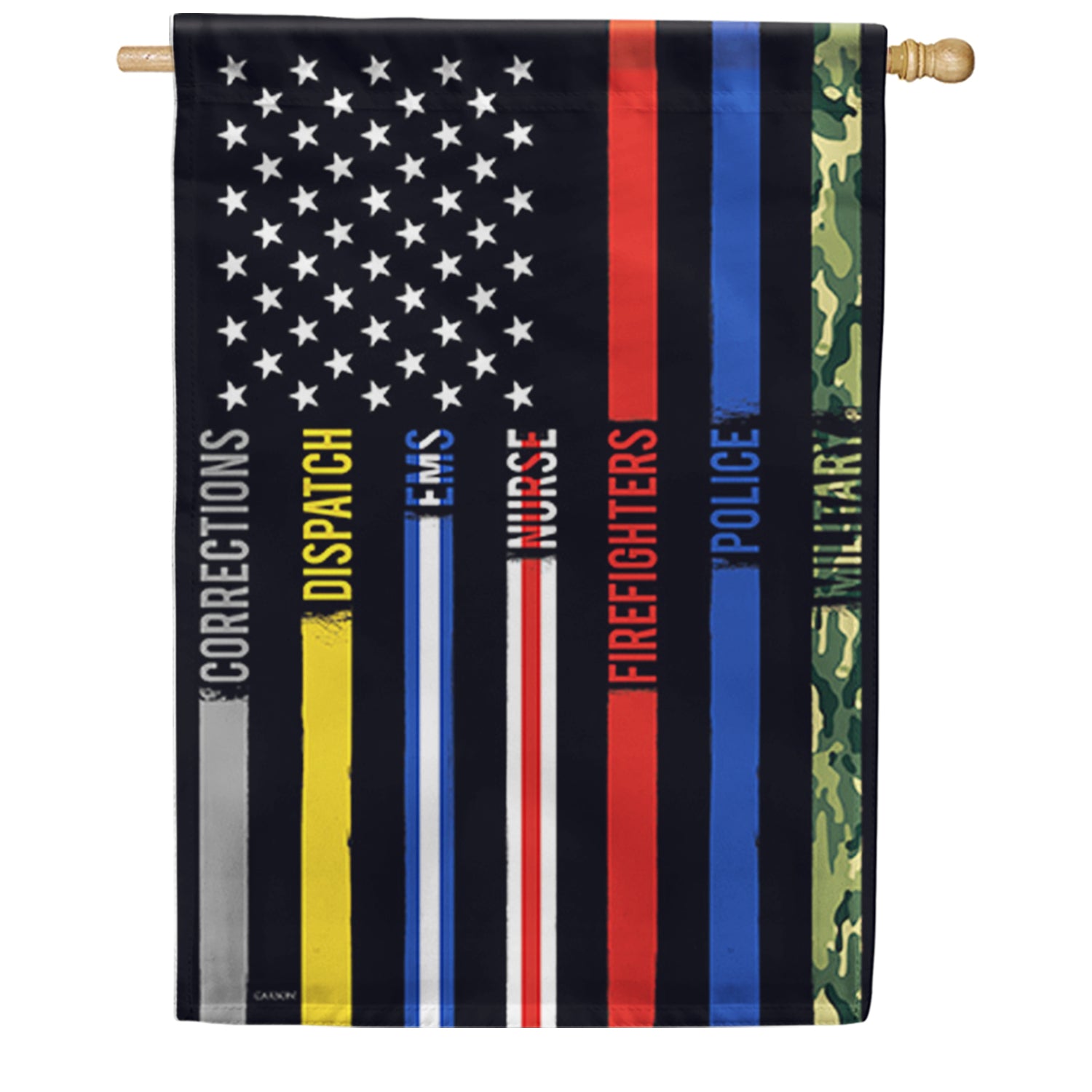 Heroes Thin Line House Flag