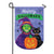 Happy Witchy Halloween Appliqued Garden Flag