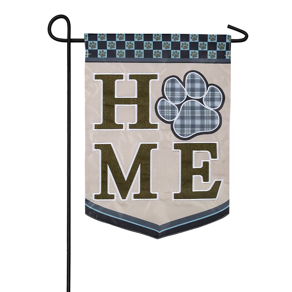 Pet Home Appliqued Garden Flag