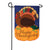 Colorful Turkey Double Applique Garden Flag