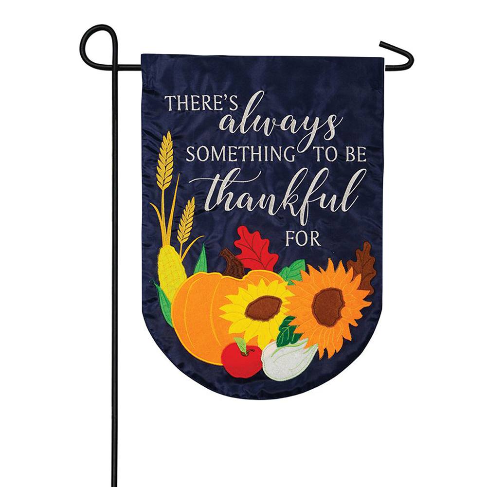 Always Something Double Applique Garden Flag
