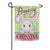 Bunny Crossing Applique Garden Flag