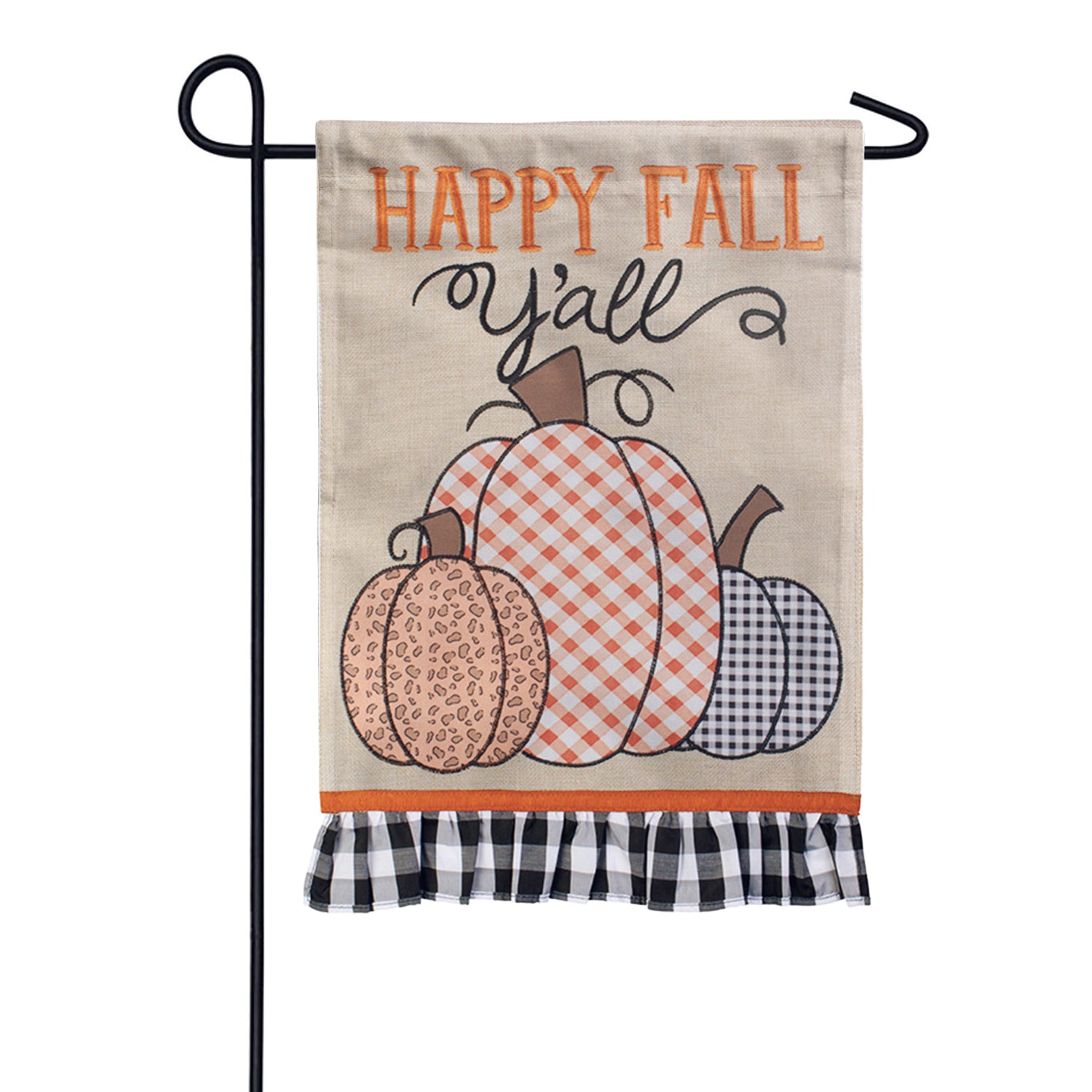 Fall Y'all Double Applique Garden Flag