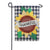 Gingham Sunflower Double Applique Garden Flag