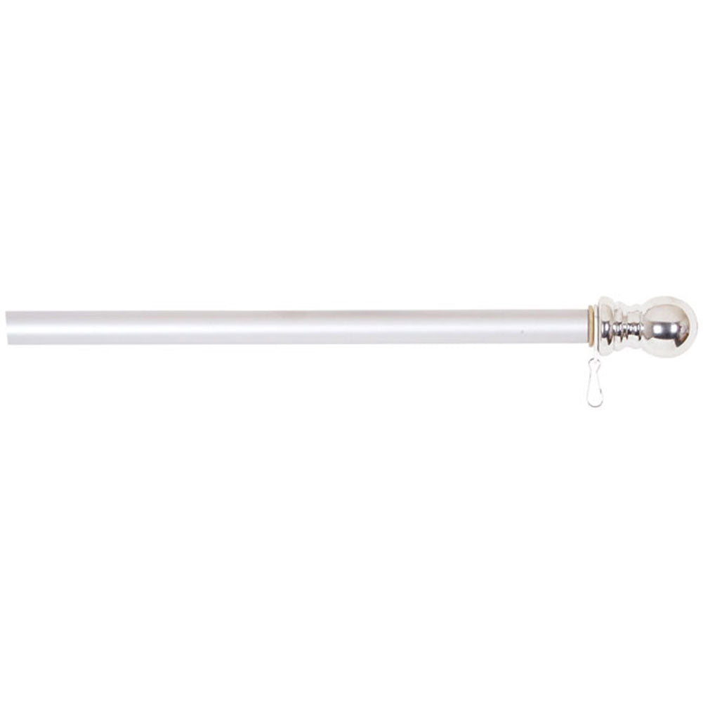 Carson Chrome Flag Pole With Anti Wrap Sleeve