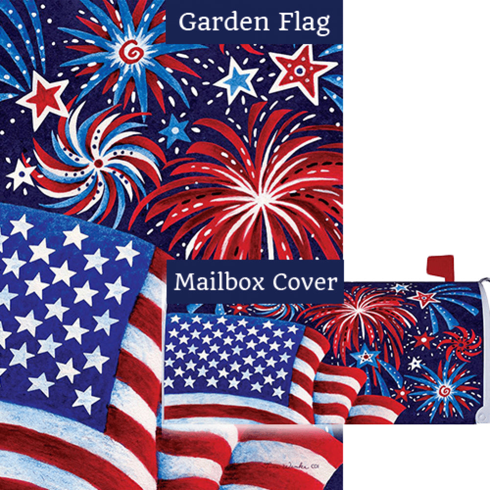 Fireworks And Flag Flag Mailwrap Set (2 Pieces)