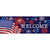 Fireworks And Flag Signature Sign
