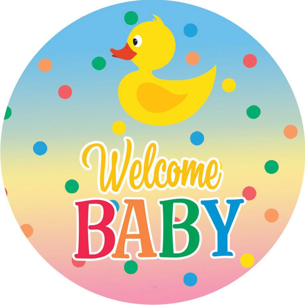 Welcome Baby Polka Dots Accent Magnet