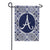 Indigo Boho Monogram Double Sided Garden Flag