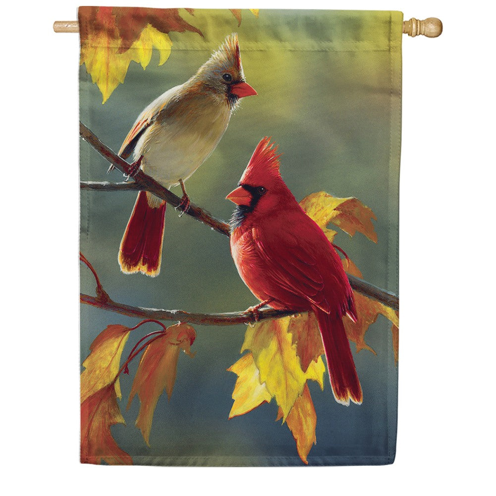 Fall Cardinal House Flag