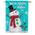 Winter Snowman Double Sided House Flag