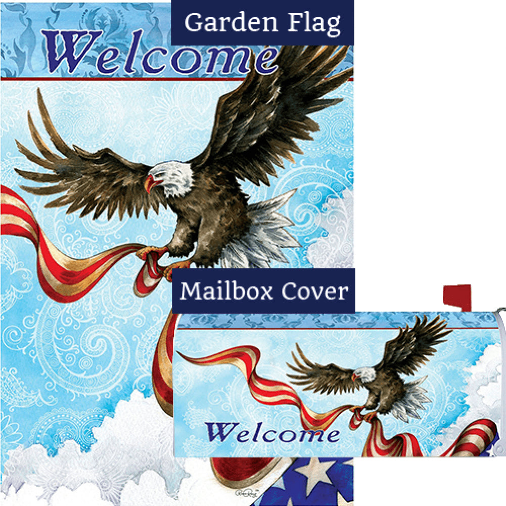 Patriotic Eagle Flag Mailwrap Set (2 Pieces)