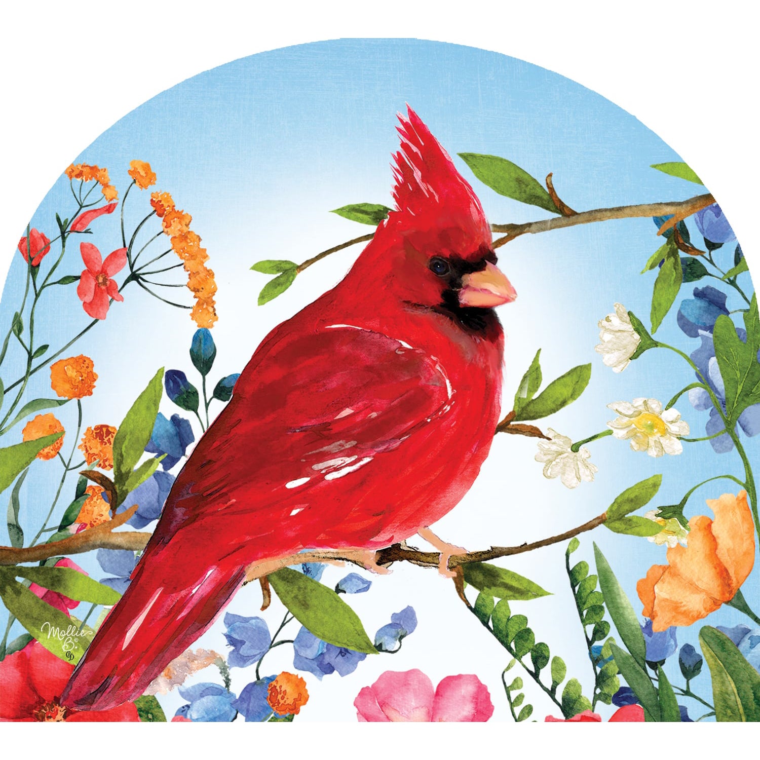 Cardinal Wildflowers Yard DeSign