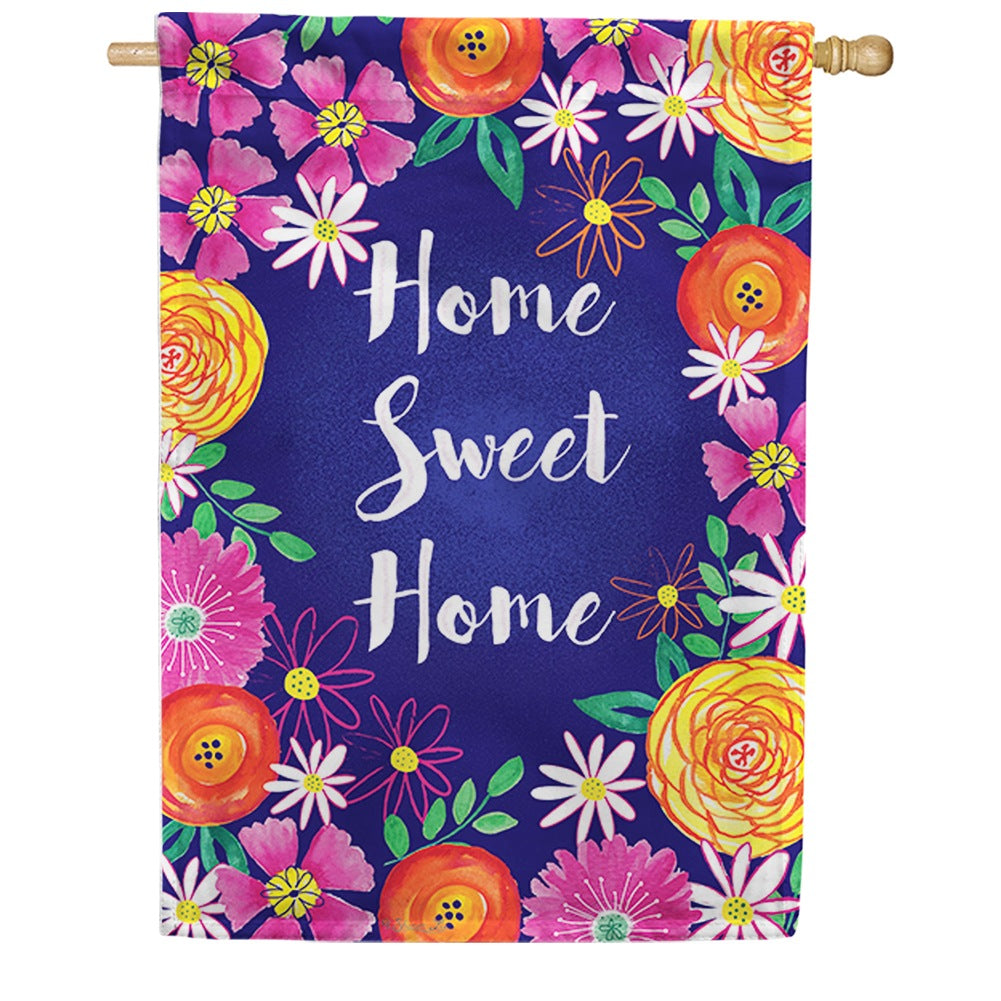 Burst of Flowers Double Sided House Flag