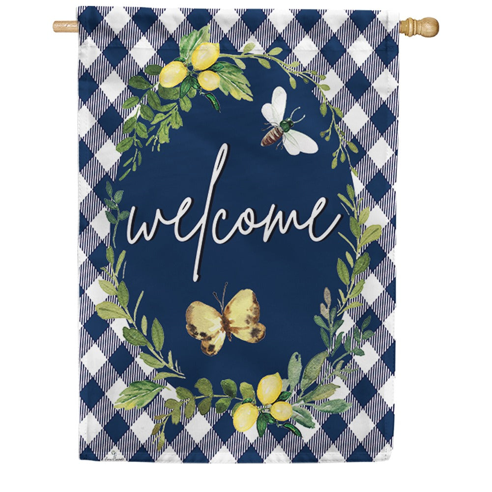 Lemon Welcome Double Sided House Flag